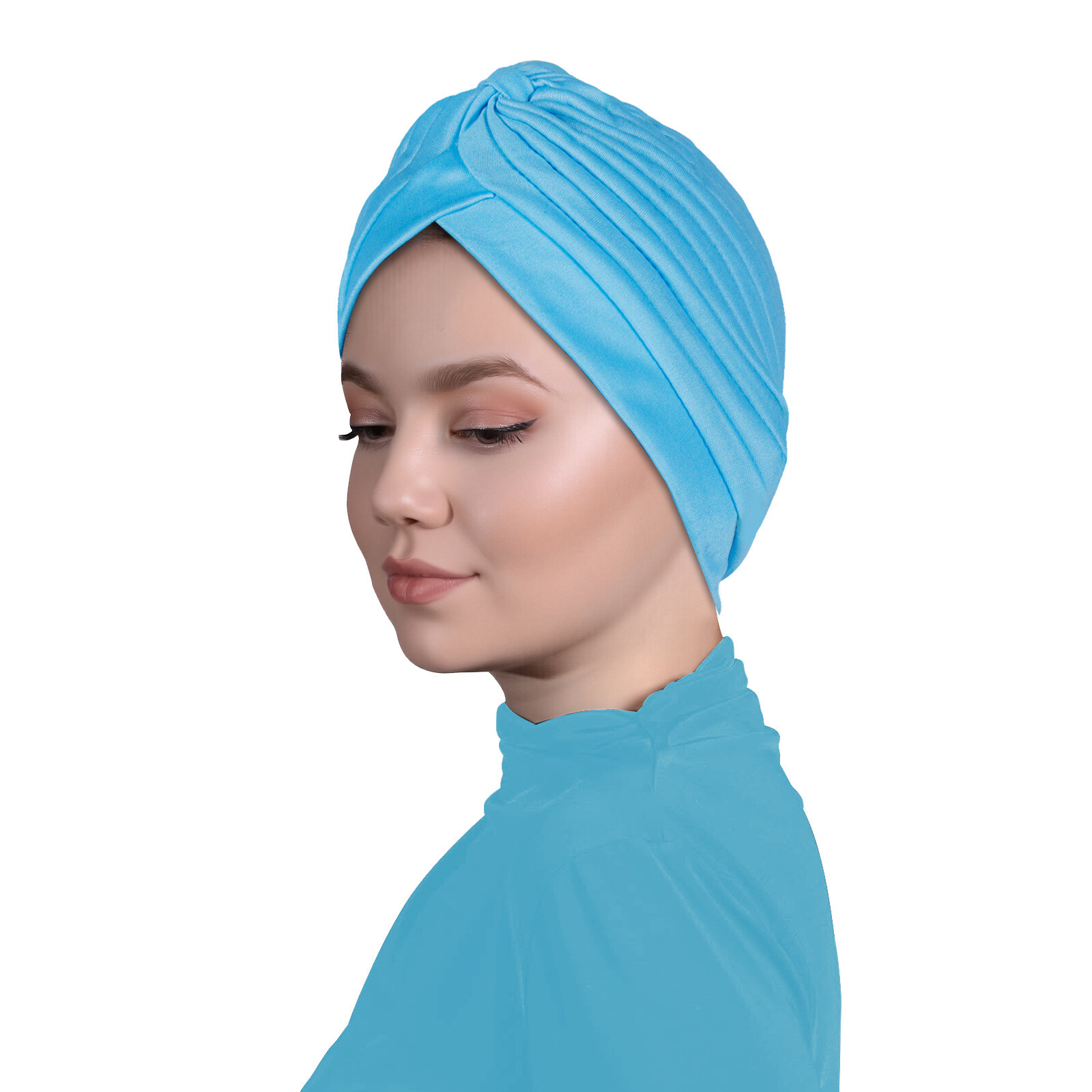 Gorro indio plisado musulmán árabe cáncer quimioterapia pérdida de cabello gorras sombreros islámicos gorra - Imagen 30 de 38