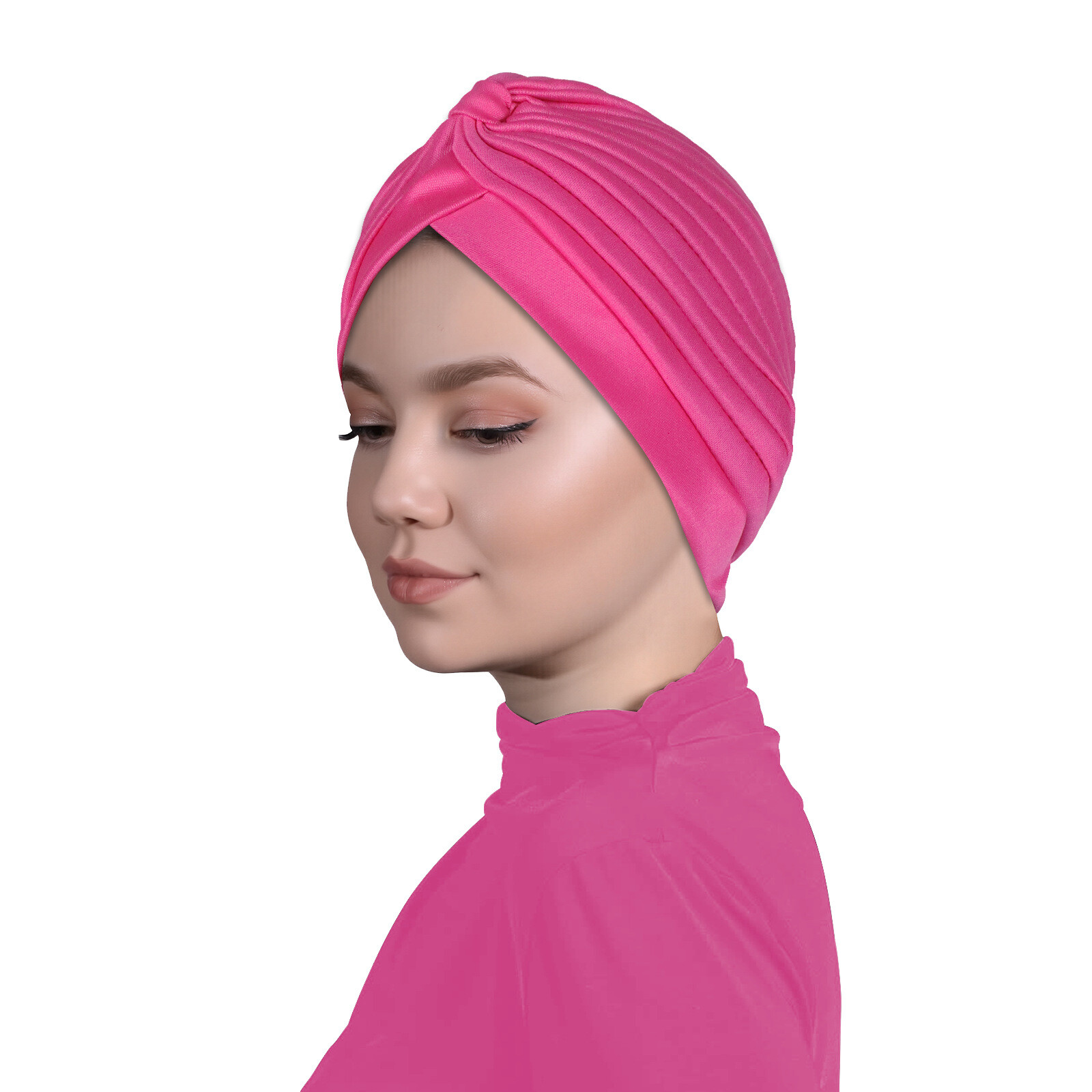 Gorro indio plisado musulmán árabe cáncer quimioterapia pérdida de cabello gorras sombreros islámicos gorra - Imagen 35 de 38
