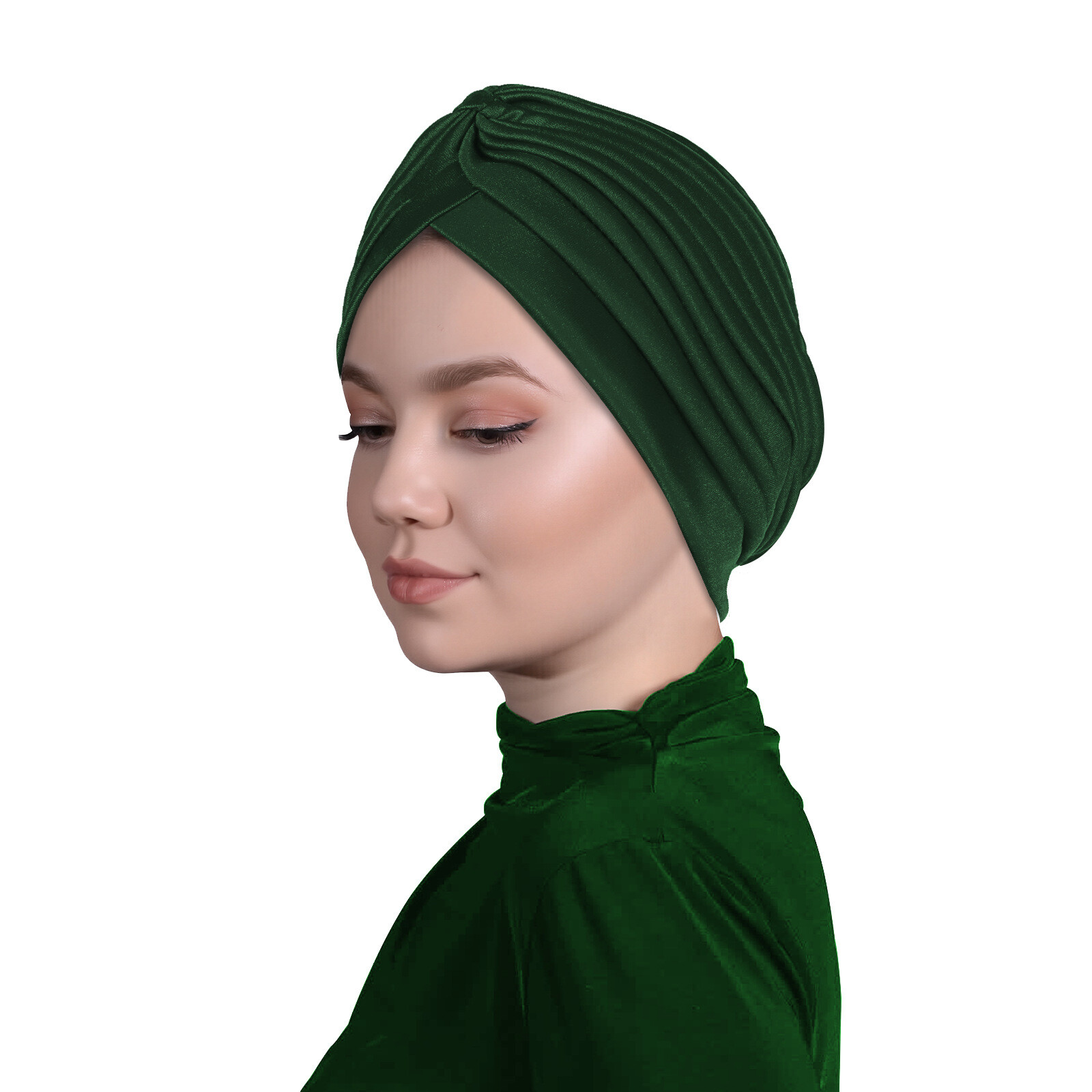Gorro indio plisado musulmán árabe cáncer quimioterapia pérdida de cabello gorras sombreros islámicos gorra - Imagen 36 de 38