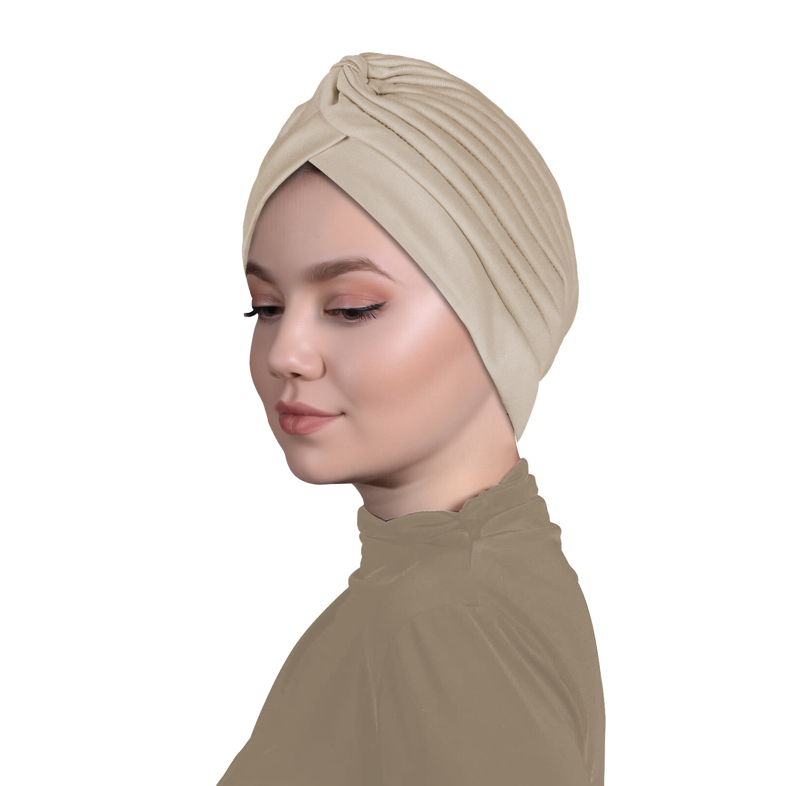 Gorro indio plisado musulmán árabe cáncer quimioterapia pérdida de cabello gorras sombreros islámicos gorra - Imagen 38 de 38