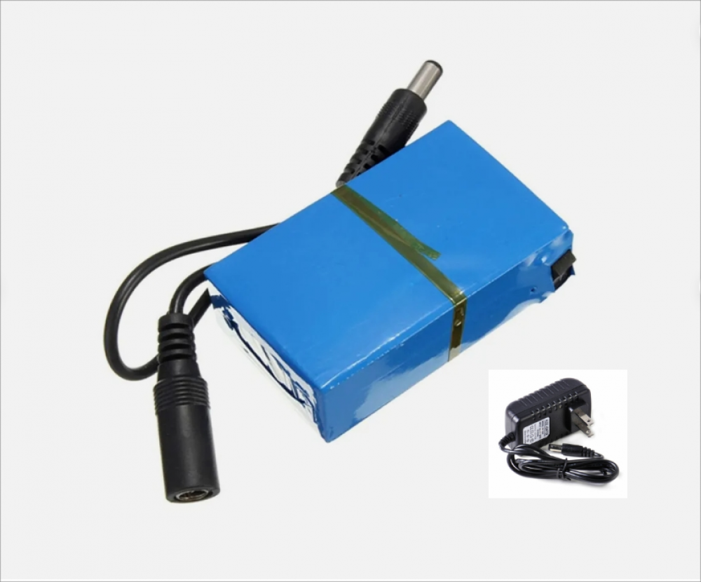 Super Polymer Rechargeable Li-ion Battery Pack DC 12V 9800mah DC1298A W/ Charger - Picture 11 of 12