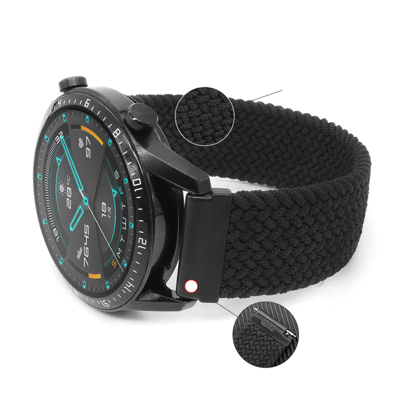 Bracelet Nylon Souple Pour Montre Connectée Huawei GT2 GT2 Pro - Confortable et - Zdjęcie 16 z 33
