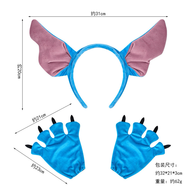 2025 Kids Girls cartoon Stitch Dress Cosplay Costume Carnival Party Fancy Dress - Picture 15 of 15
