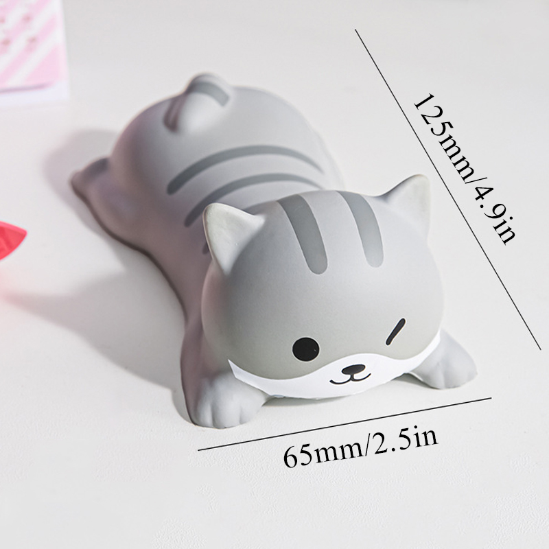 Tapis De Souris Avec Support Pour Poignet En PU Style Cartoon 12.5x6cm Gris - Bild 21 von 22