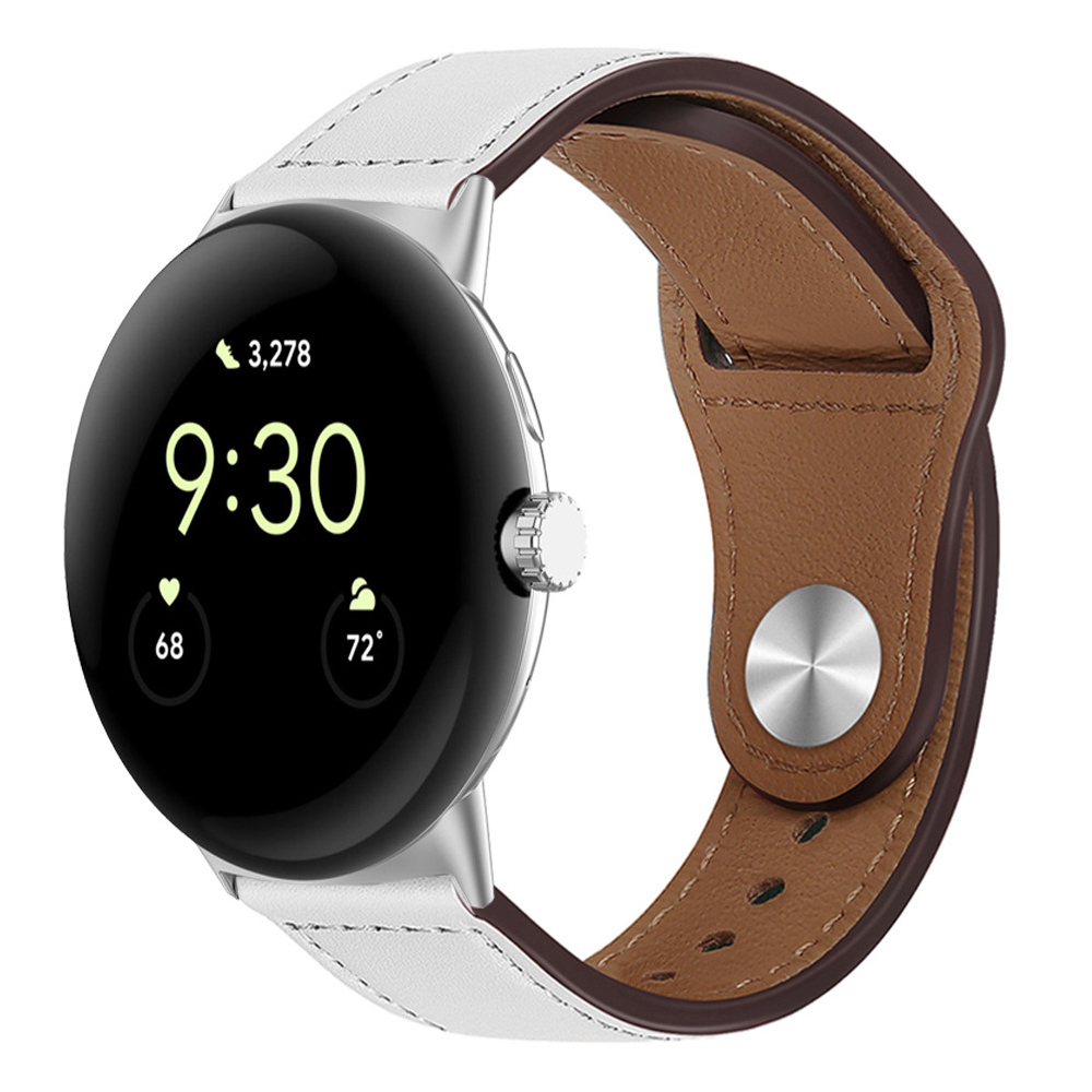 Bracelet En Cuir Véritable Compatible Pour Google Pixel Watch 3 2 1 41 45MM Acce - Zdjęcie 25 z 31