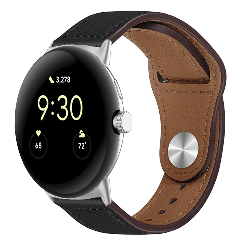 Bracelet En Cuir Véritable Compatible Pour Google Pixel Watch 3 2 1 41 45MM Acce - Zdjęcie 21 z 31