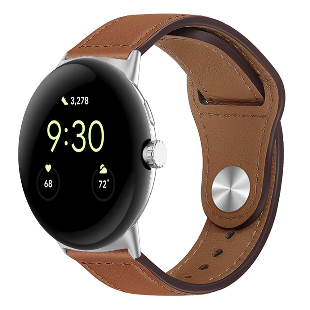 Bracelet En Cuir Véritable Compatible Pour Google Pixel Watch 3 2 1 41 45MM Acce - Zdjęcie 31 z 31