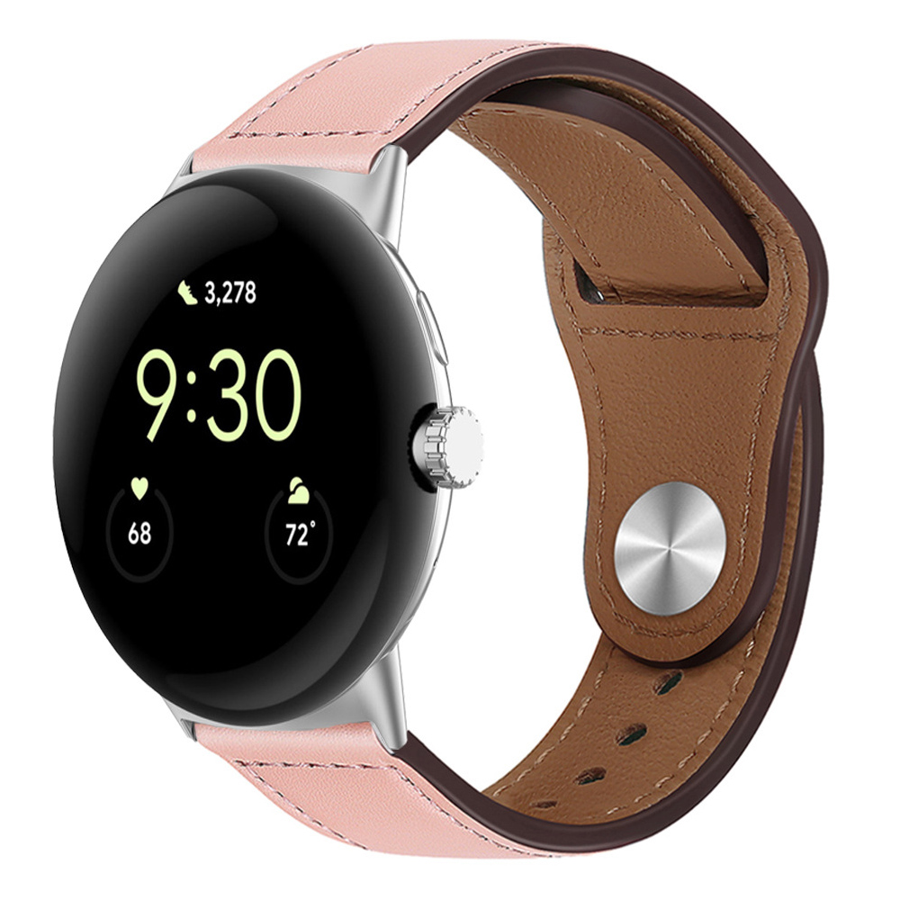 Bracelet En Cuir Véritable Compatible Pour Google Pixel Watch 3 2 1 41 45MM Acce - Zdjęcie 29 z 31
