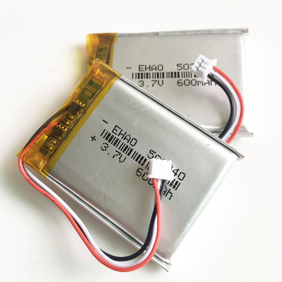 10p 3.7V 600m Lipo Rechargeable Battery 503040 JST 3Pin 1.25mm Plug Power Supply - Picture 12 of 14