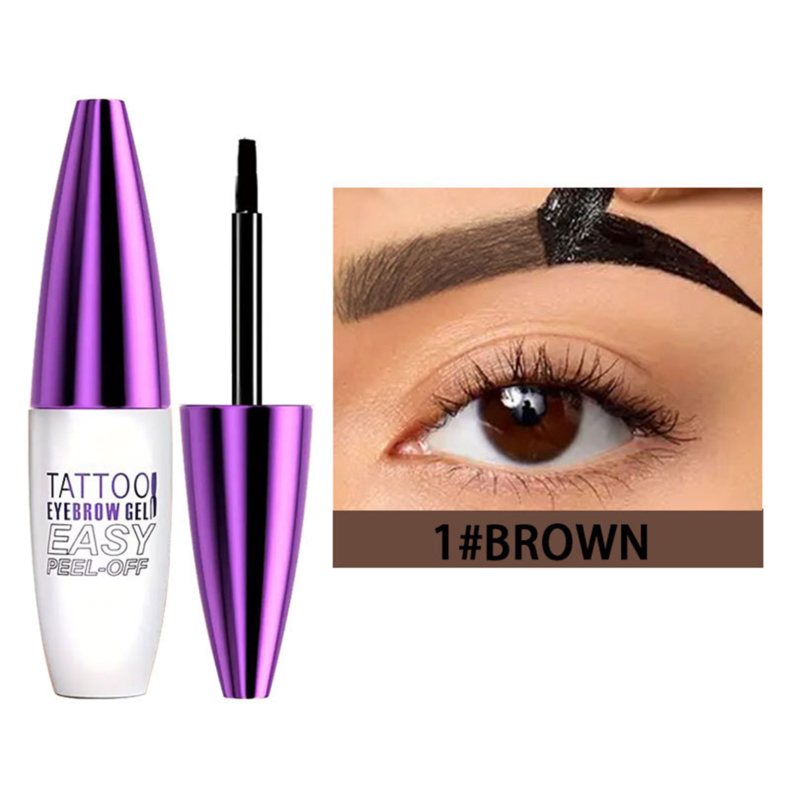 Tattoo Peel-Off Semi-Permanent Brow Tint Waterproof Long-Lasting Eyebrow Gel - Picture 13 of 22