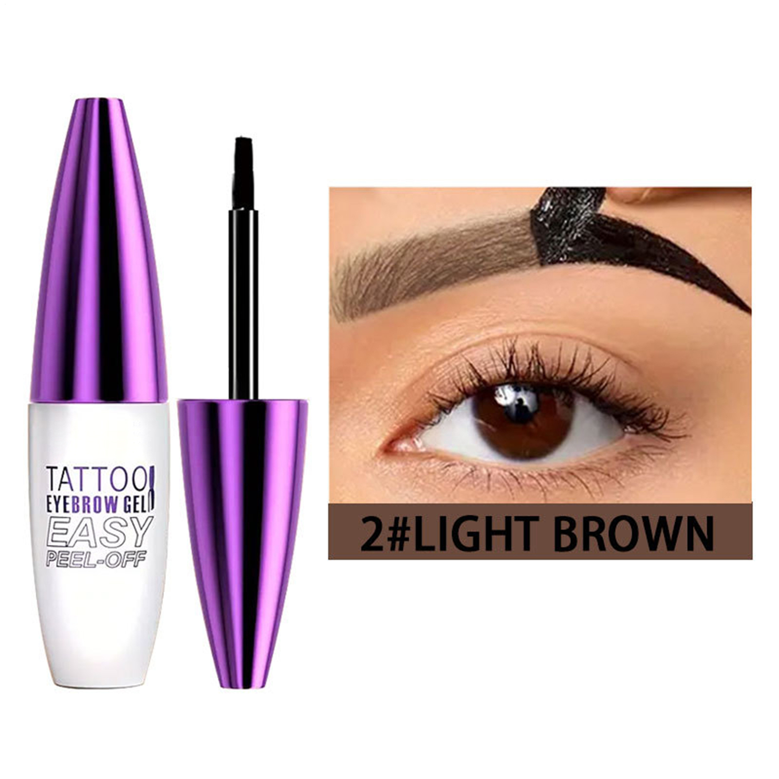 Tattoo Peel-Off Semi-Permanent Brow Tint Waterproof Long-Lasting Eyebrow Gel - Picture 14 of 22
