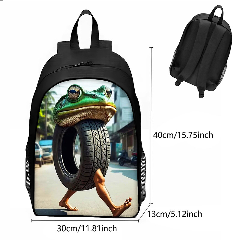 Cosplay Italian Brainrot Tung Tung Sahur Kids Backpack Schoolbag Pencilcase Bags - Picture 8 of 18