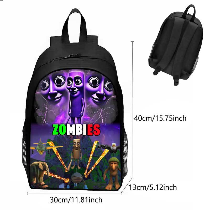 Cosplay Italian Brainrot Tung Tung Sahur Kids Backpack Schoolbag Pencilcase Bags - Picture 13 of 18
