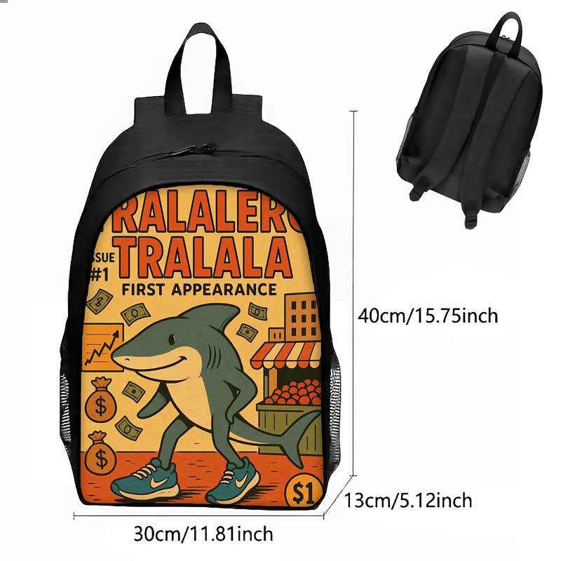 Cosplay Italian Brainrot Tung Tung Sahur Kids Backpack Schoolbag Pencilcase Bags - Picture 17 of 18