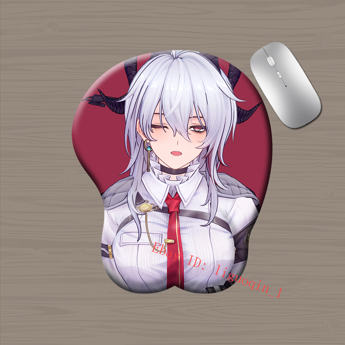 Wuthering Waves The Shorekeeper 3D Oppai Boob Mouse Pad Wrist Rest Mousepad Gift - Picture 7 of 8