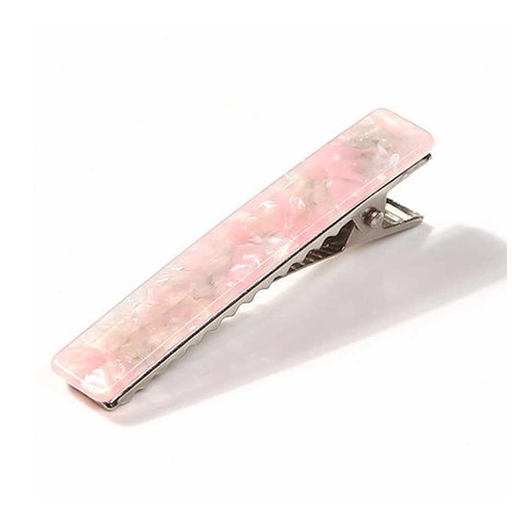 Elegant Floral Print Hair Clip for Women - Resin Barrettes Hairpin - 1Pc - Picture 16 of 17