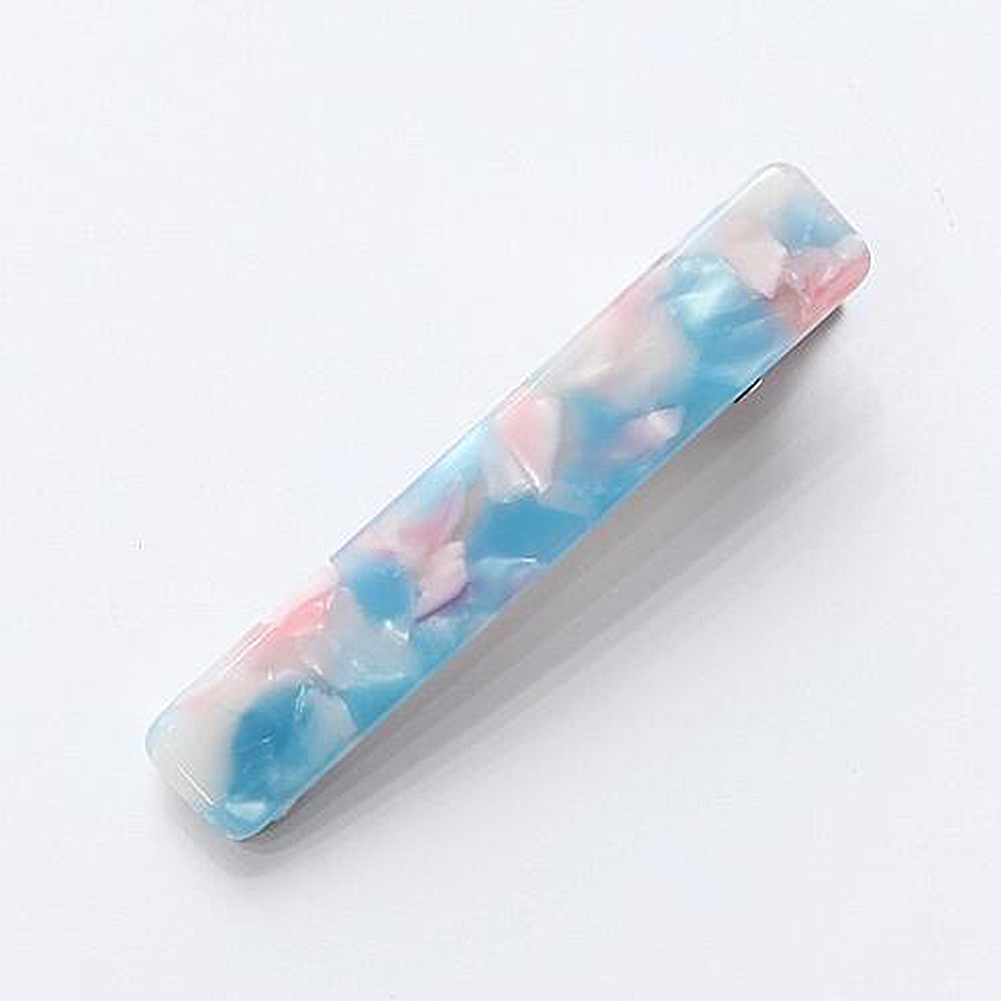 Elegant Floral Print Hair Clip for Women - Resin Barrettes Hairpin - 1Pc - Picture 17 of 17
