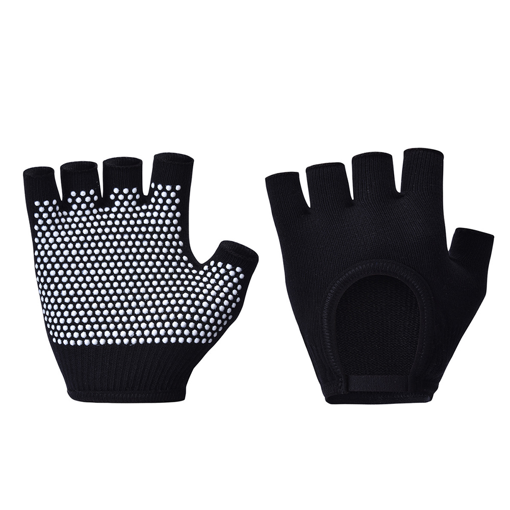 Fingerless Yoga Gloves for Women Breathable Anti-Slip Fitness Workout Pilates Cy