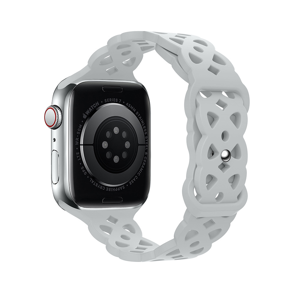 Bracelet en Silicone Dentelle pour Apple Watch Ultra/SE/Series 1-8 - Remplacemen - Zdjęcie 32 z 32
