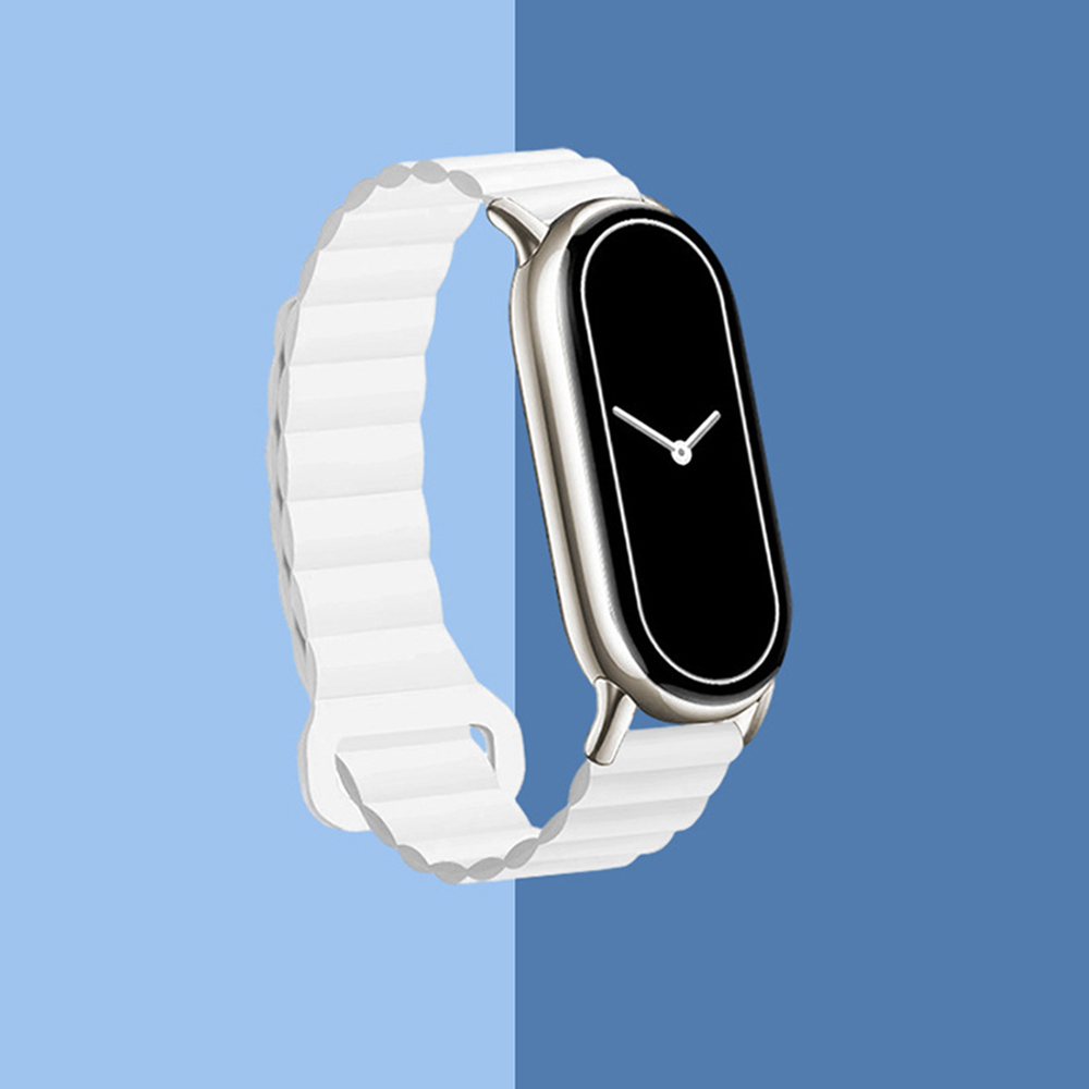 Bracelet Magnétique Pour Xiaomi Mi Band 8 NFC Silicone Rapide Détachable Résista - Zdjęcie 19 z 23