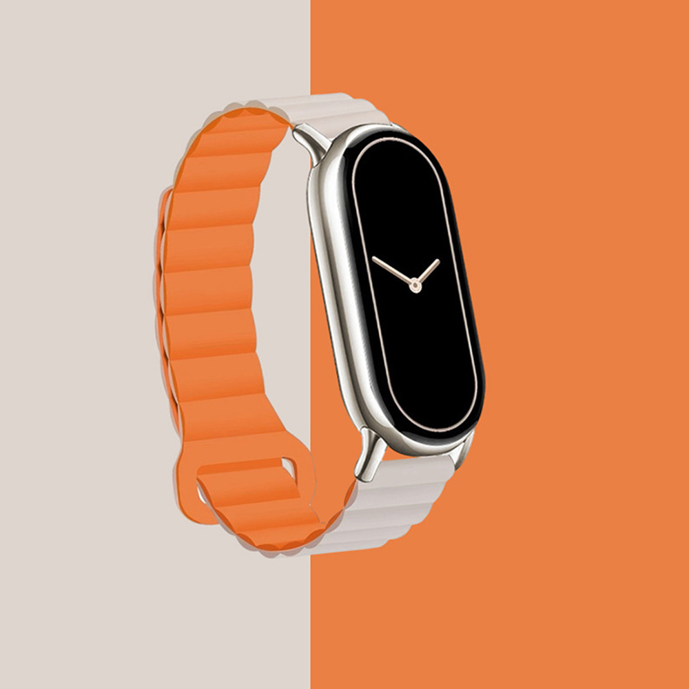 Bracelet Magnétique Pour Xiaomi Mi Band 8 NFC Silicone Rapide Détachable Résista - Zdjęcie 22 z 23