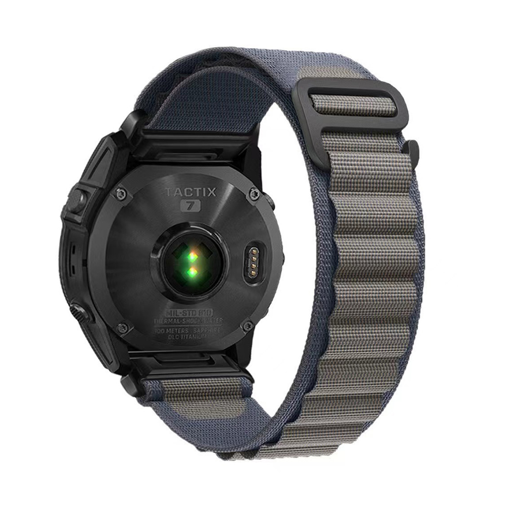 Bracelet Nylon Sport Loop Compatible avec Garmin Fenix 5/6/7 Tactix Descent Fore - Zdjęcie 20 z 24