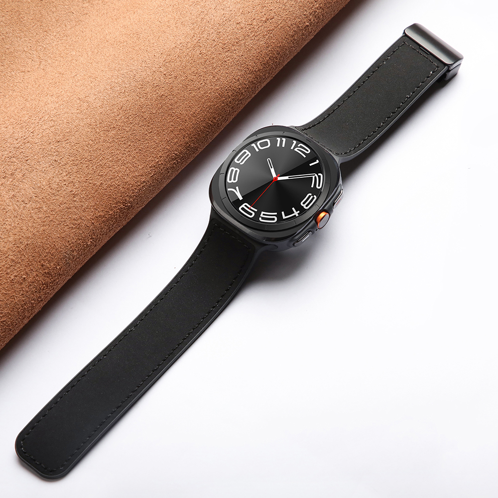 Bracelet Silicone et Cuir pour Samsung Galaxy Watch Ultra 47mm - Remplacement Lé - Zdjęcie 17 z 22