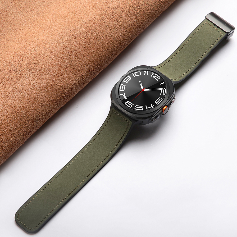 Bracelet Silicone et Cuir pour Samsung Galaxy Watch Ultra 47mm - Remplacement Lé - Zdjęcie 19 z 22
