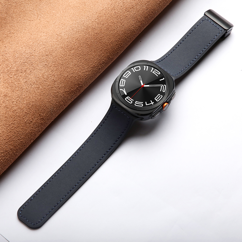 Bracelet Silicone et Cuir pour Samsung Galaxy Watch Ultra 47mm - Remplacement Lé - Zdjęcie 20 z 22