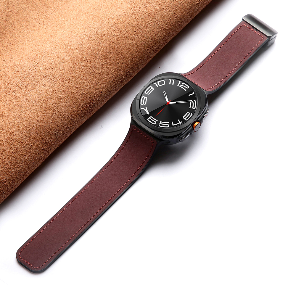 Bracelet Silicone et Cuir pour Samsung Galaxy Watch Ultra 47mm - Remplacement Lé - Zdjęcie 21 z 22