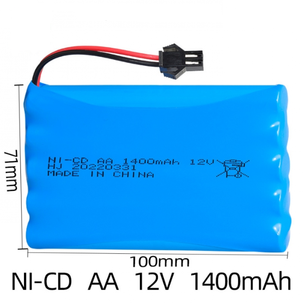 Ni-Cd 12V 1400mAh AA Battery Mini Tamiya plug for Rc toys Car Tanks Trains boat - Picture 11 of 18