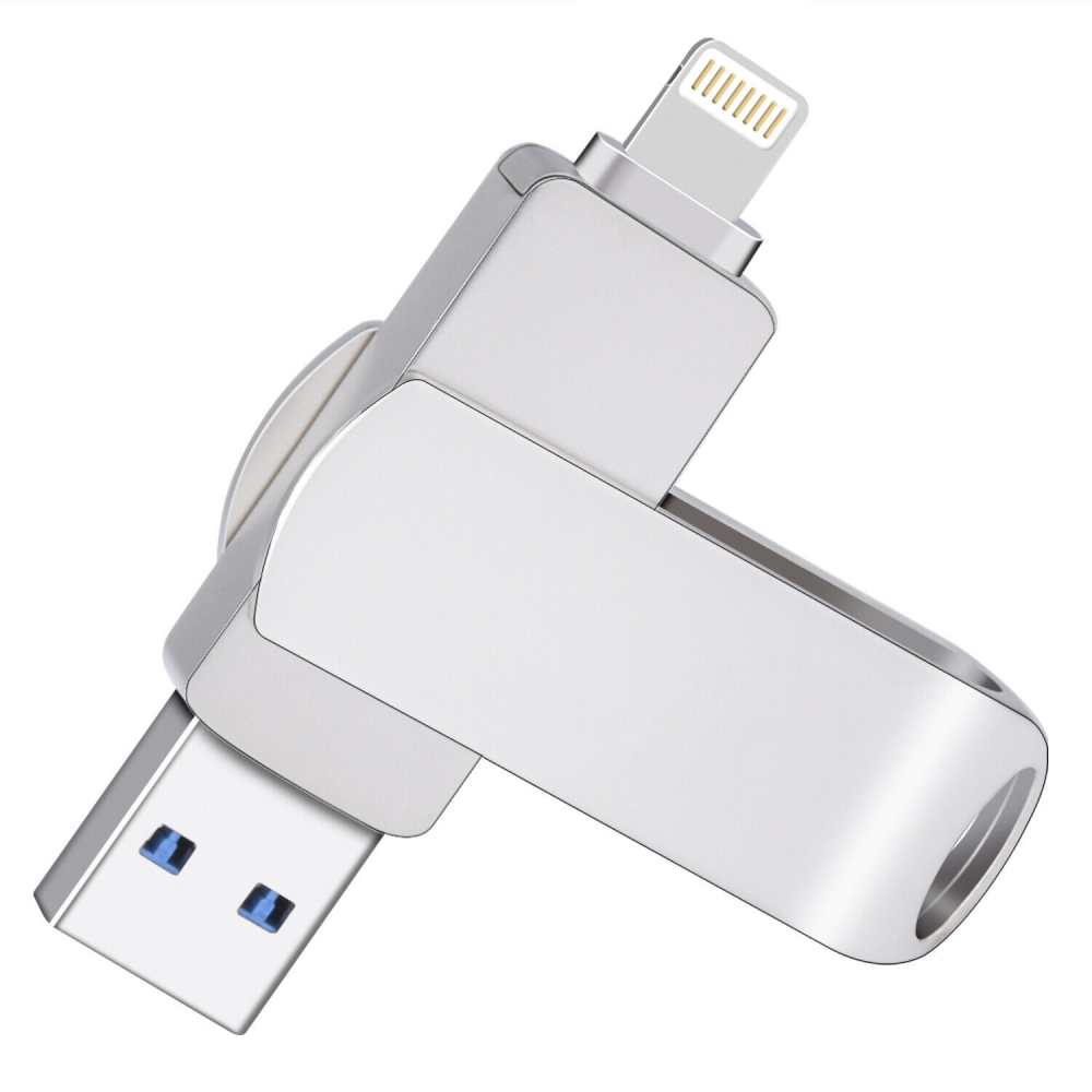 Unidad iFlash USB3.0 2 TB Foto Memoria Stick Pluma Disco U OTG Para iPhone Android PC - Imagen 14 de 16