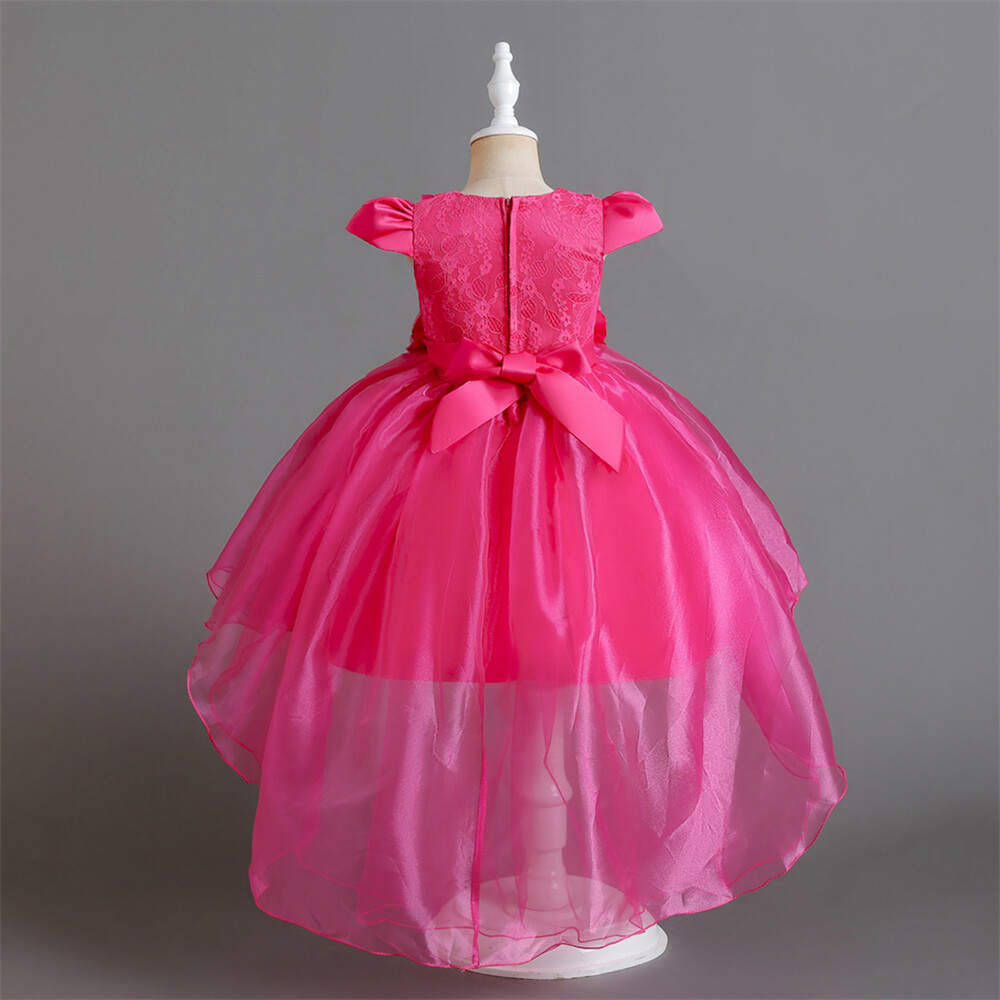 Vestido de Dama de honor con flores para niñas Niños Fiesta Navidad Vestidos Princesa Vestido de baile - Imagen 26 de 49