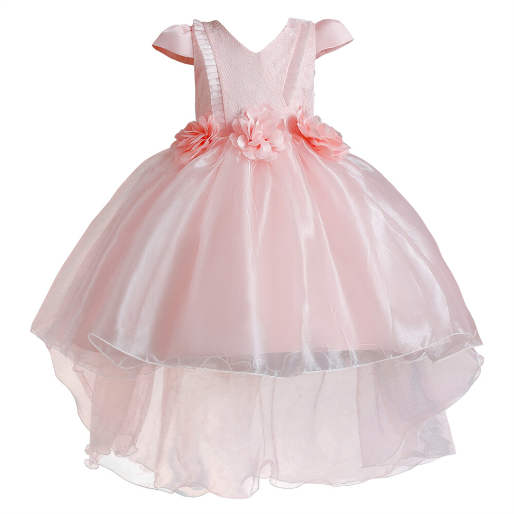 Vestido de Dama de honor con flores para niñas Niños Fiesta Navidad Vestidos Princesa Vestido de baile - Imagen 39 de 49