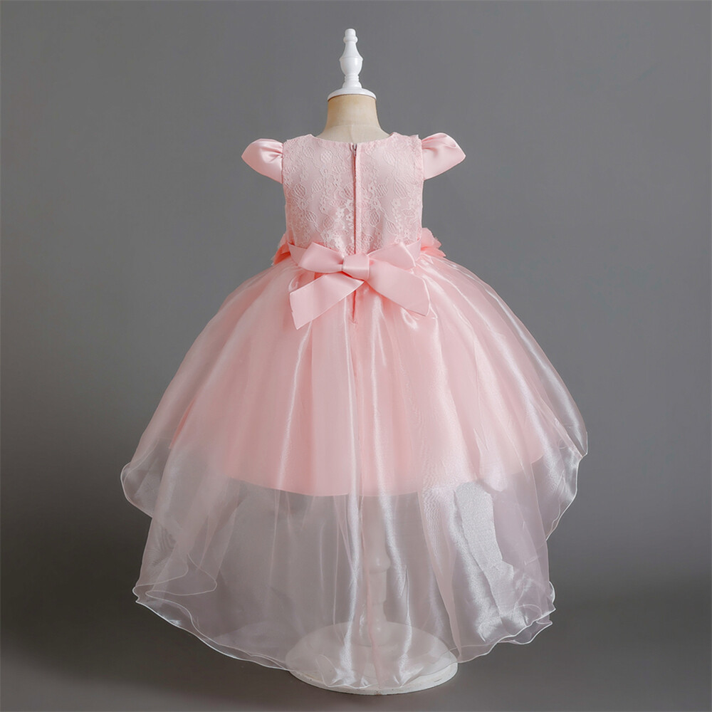Vestido de Dama de honor con flores para niñas Niños Fiesta Navidad Vestidos Princesa Vestido de baile - Imagen 40 de 49