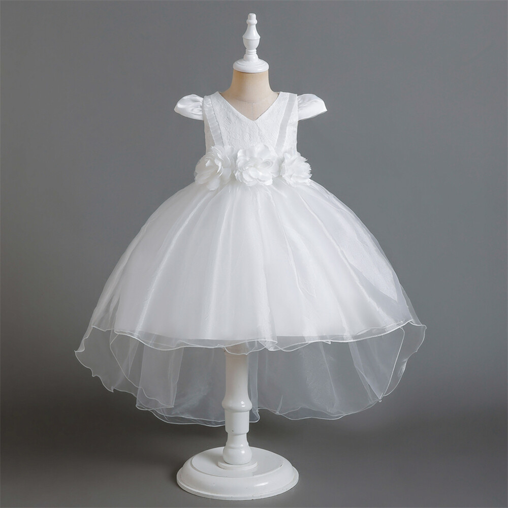 Vestido de Dama de honor con flores para niñas Niños Fiesta Navidad Vestidos Princesa Vestido de baile - Imagen 44 de 49