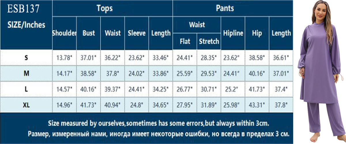 Traje de baño musulmán modesto para mujer cubierta completa Burkini ropa de playa traje de baño traje de baño - Imagen 21 de 23