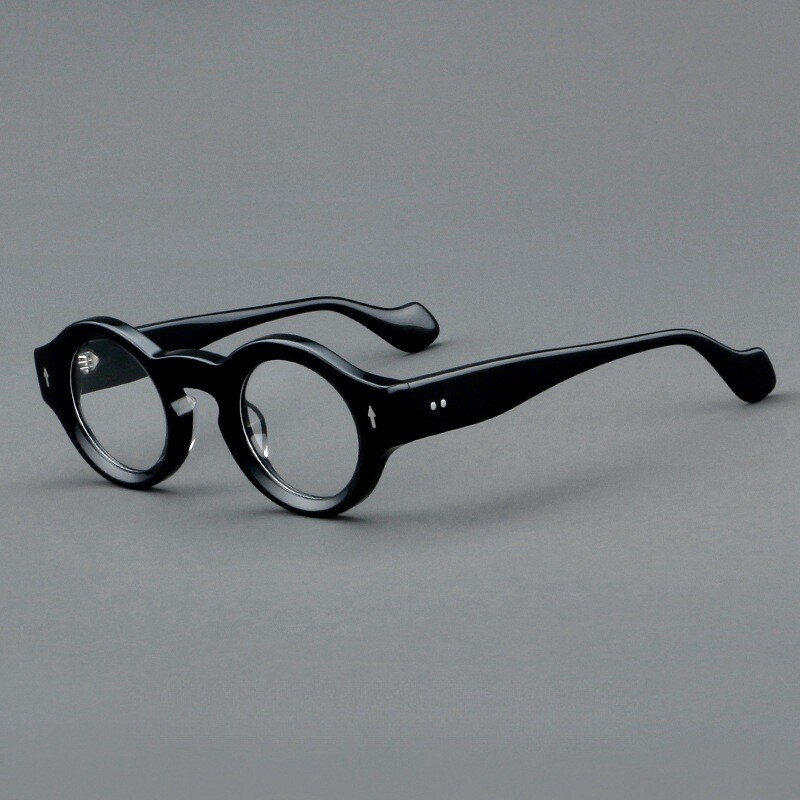 Neue Acetat Runde Retro-Brille für Männer Frauen klassische Brillen dicke Rahmen - Picture 8 of 12