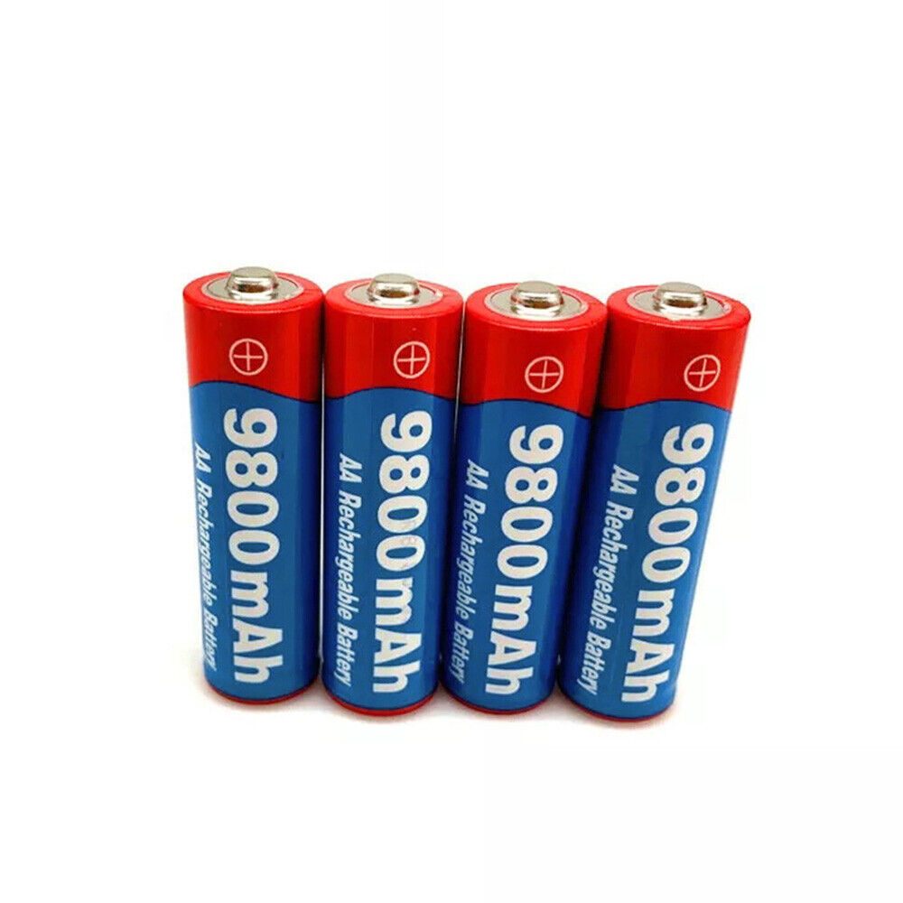 Batería Universal AA 1.5V 9800mAh Baterías Recargables 4 Ranuras Cargador de Batería - Imagen 6 de 30
