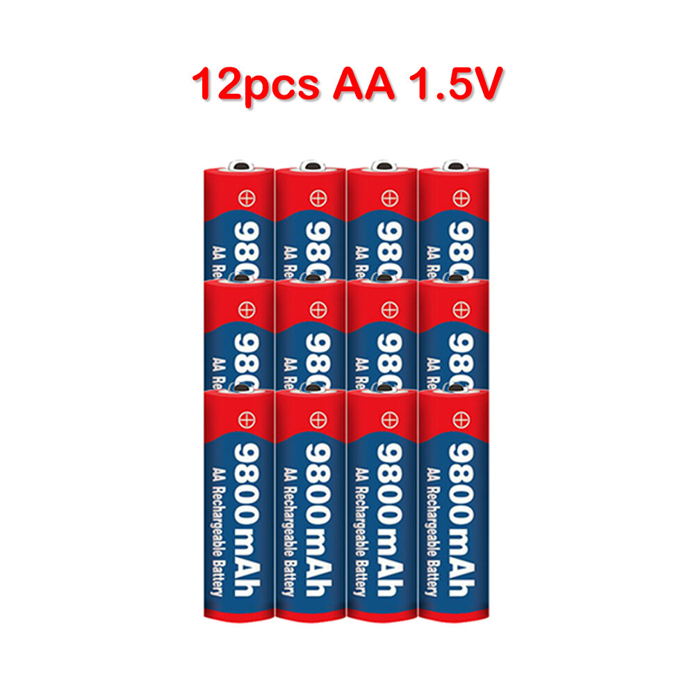 Batería Universal AA 1.5V 9800mAh Baterías Recargables 4 Ranuras Cargador de Batería - Imagen 15 de 30
