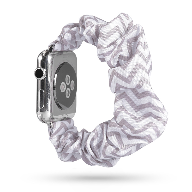 Bande de Montre Scrunchie en Polyester - Compatible Apple Watch Série 3/4/5/6/SE - Zdjęcie 14 z 25