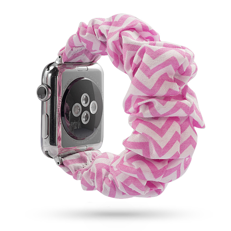 Bande de Montre Scrunchie en Polyester - Compatible Apple Watch Série 3/4/5/6/SE - Zdjęcie 18 z 25