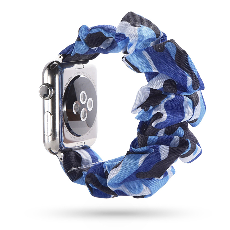 Bande de Montre Scrunchie en Polyester - Compatible Apple Watch Série 3/4/5/6/SE - Zdjęcie 20 z 25