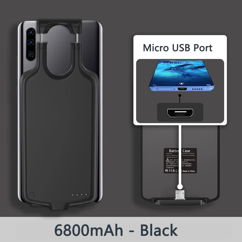 Estuche de Carga de Batería Portátil Externo Banco de Alimentación Estuche para iPhone Teléfono Android - Imagen 27 de 40