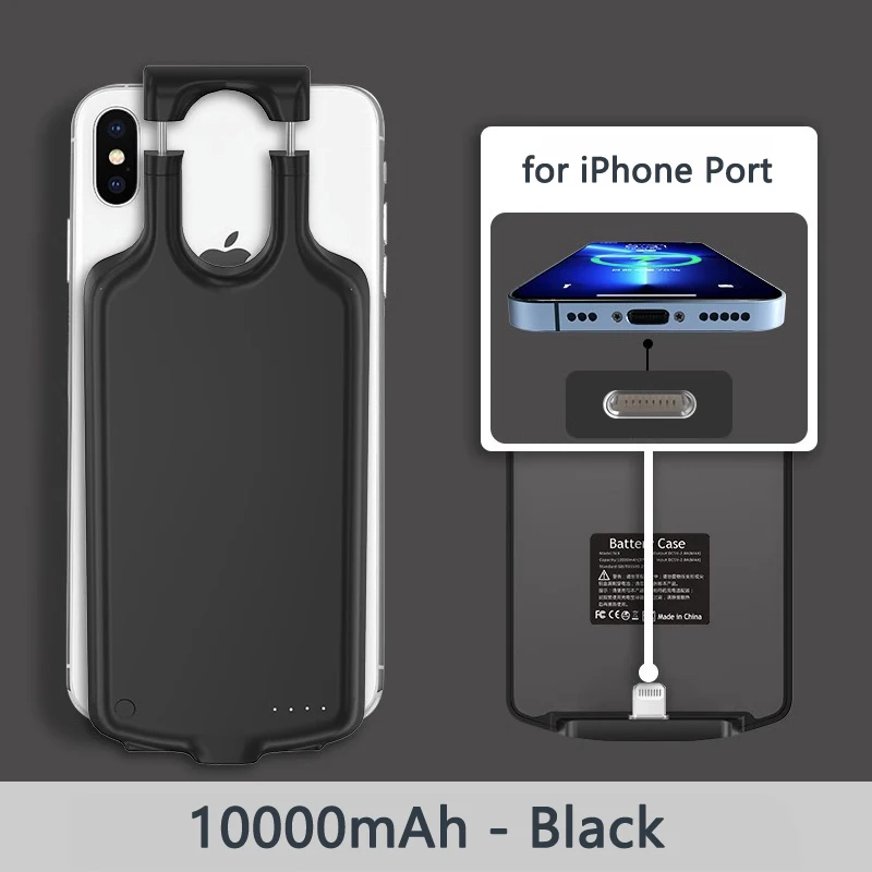 Estuche de Carga de Batería Portátil Externo Banco de Alimentación Estuche para iPhone Teléfono Android - Imagen 39 de 40