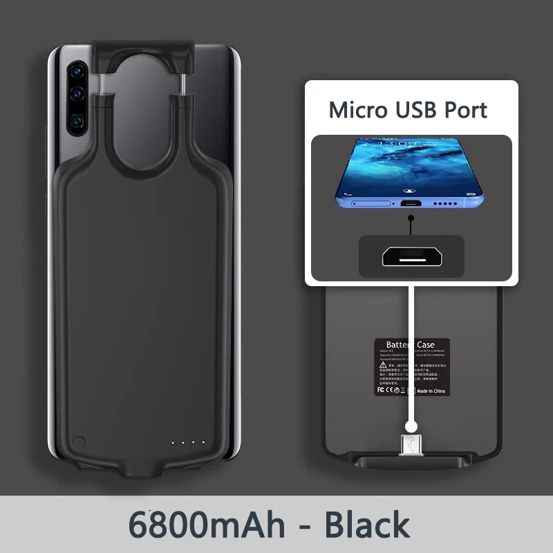 Estuche de Carga de Batería Portátil Externo Banco de Alimentación Estuche para iPhone Teléfono Android - Imagen 25 de 40