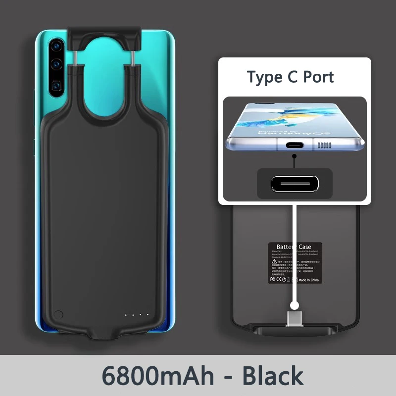Estuche de Carga de Batería Portátil Externo Banco de Alimentación Estuche para iPhone Teléfono Android - Imagen 34 de 40