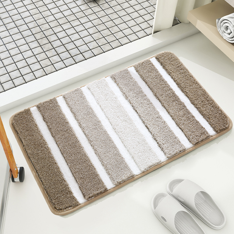 Gradient striped entrance mat, door mat, carpet, bathroom non slip foot mat - Picture 18 of 21