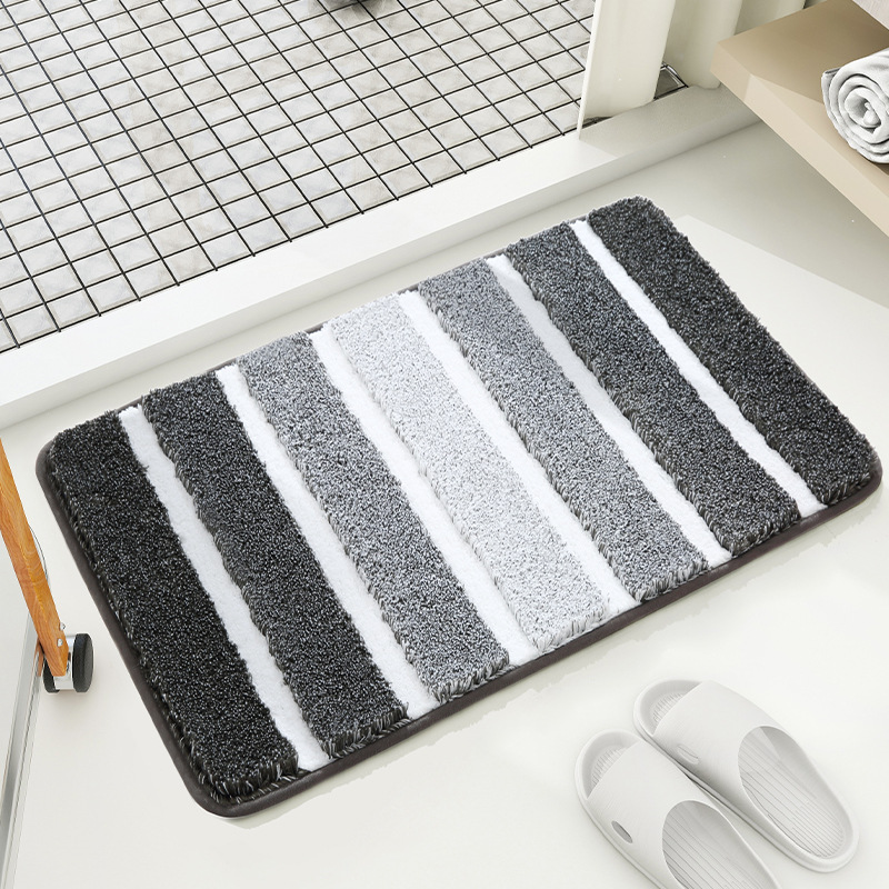 Gradient striped entrance mat, door mat, carpet, bathroom non slip foot mat - Picture 19 of 21