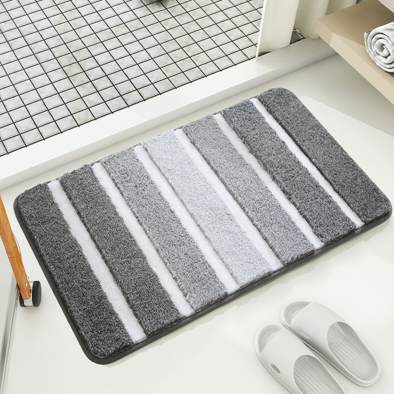 Gradient striped entrance mat, door mat, carpet, bathroom non slip foot mat - Picture 20 of 21